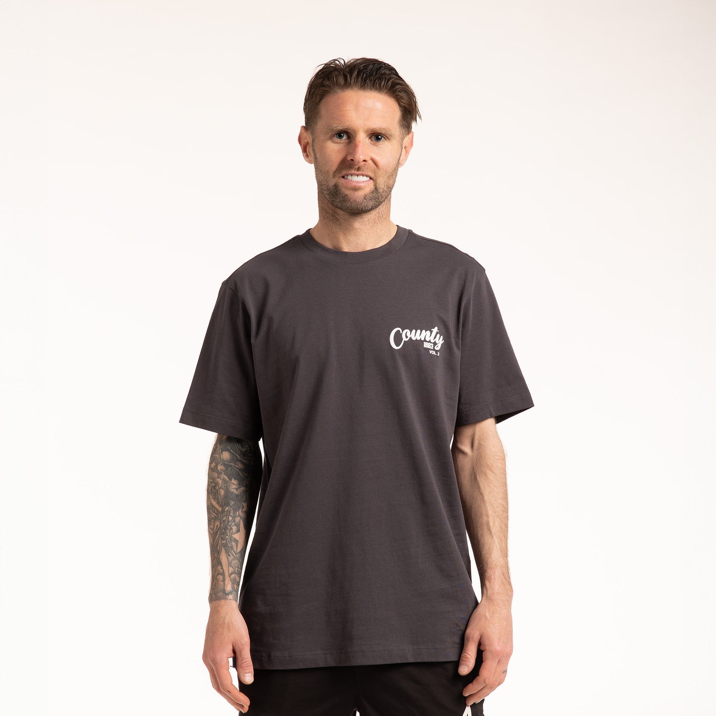 County Script Puff Print Logo Tee Vol.2 (Unisex)