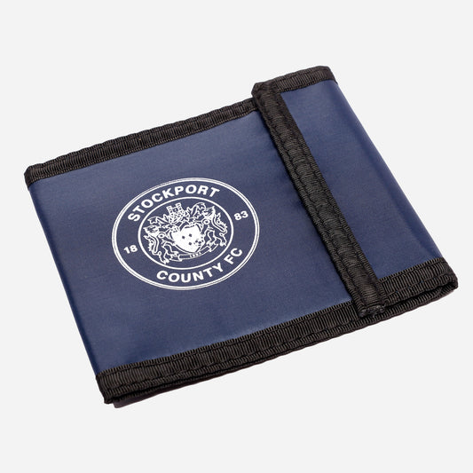 County Navy Velcro Wallet