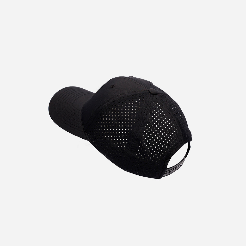 Stockport County x Rex Club Black Crest Cap with Perforation Holes