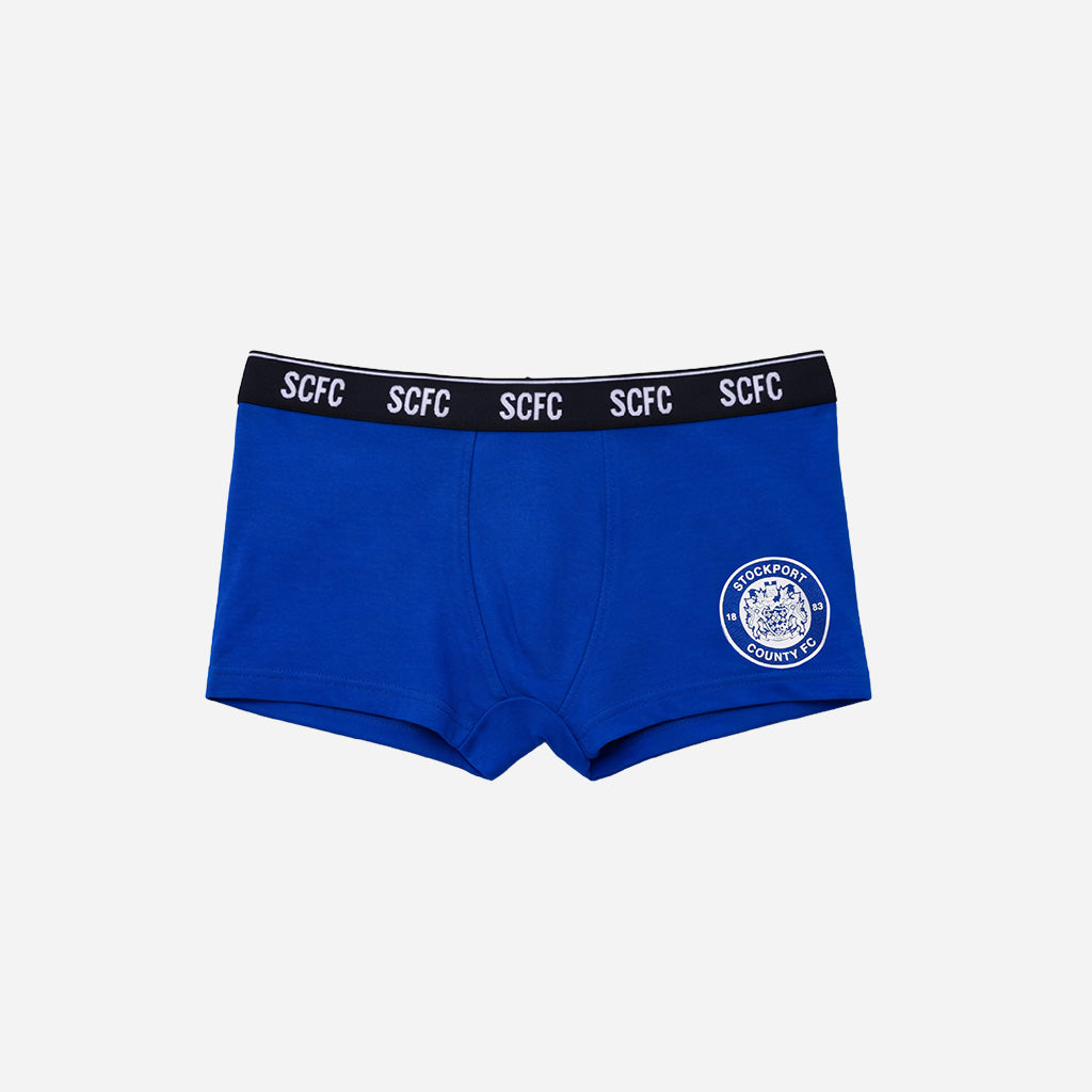 Stockport County Crest Boxer Short 2 Pack