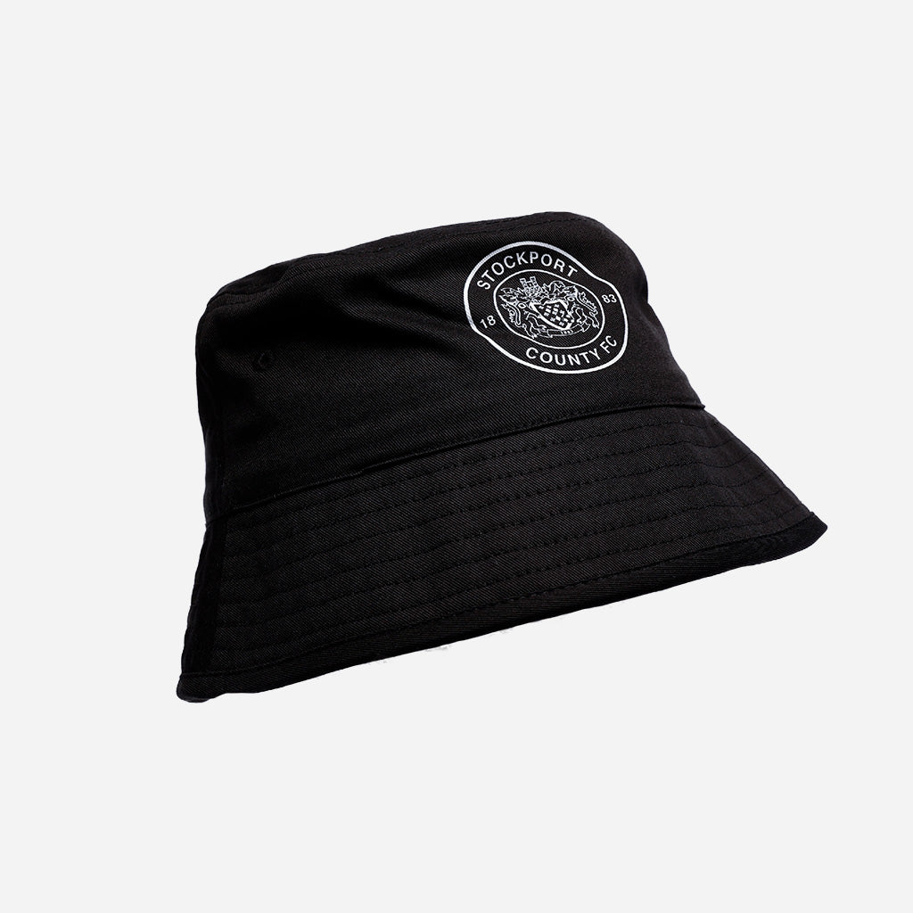Stockport County Crest Bucket Hat (Black)