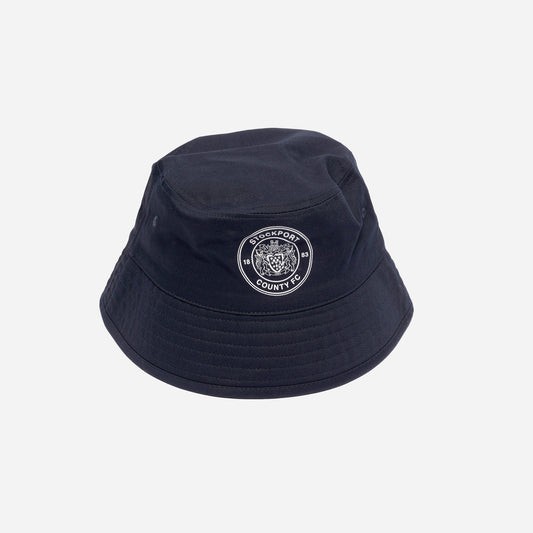 Stockport County Bucket Hat (Navy/White)