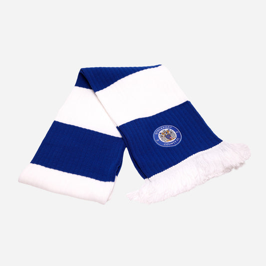 Blue & White Badge Scarf