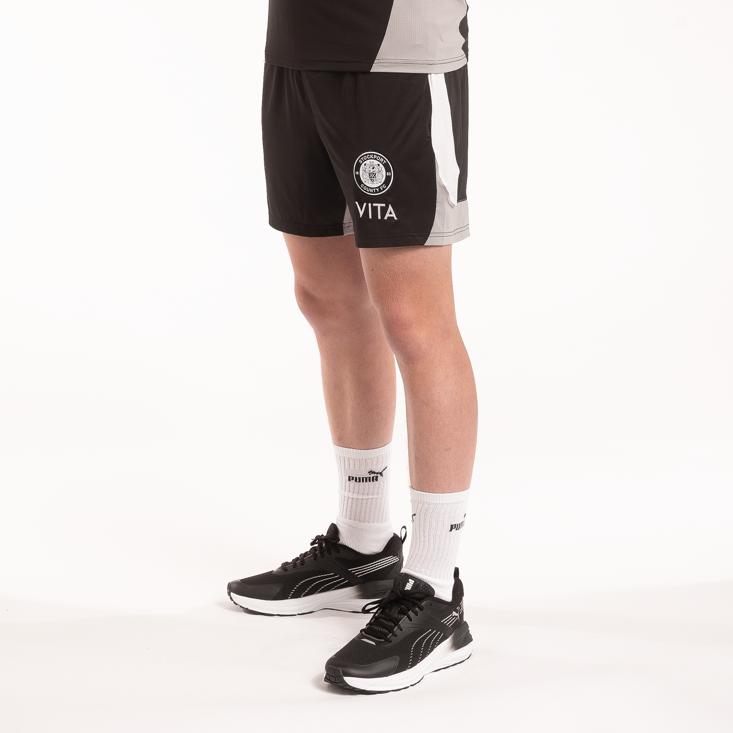 24/25 Black/Grey Puma King Pro Shorts