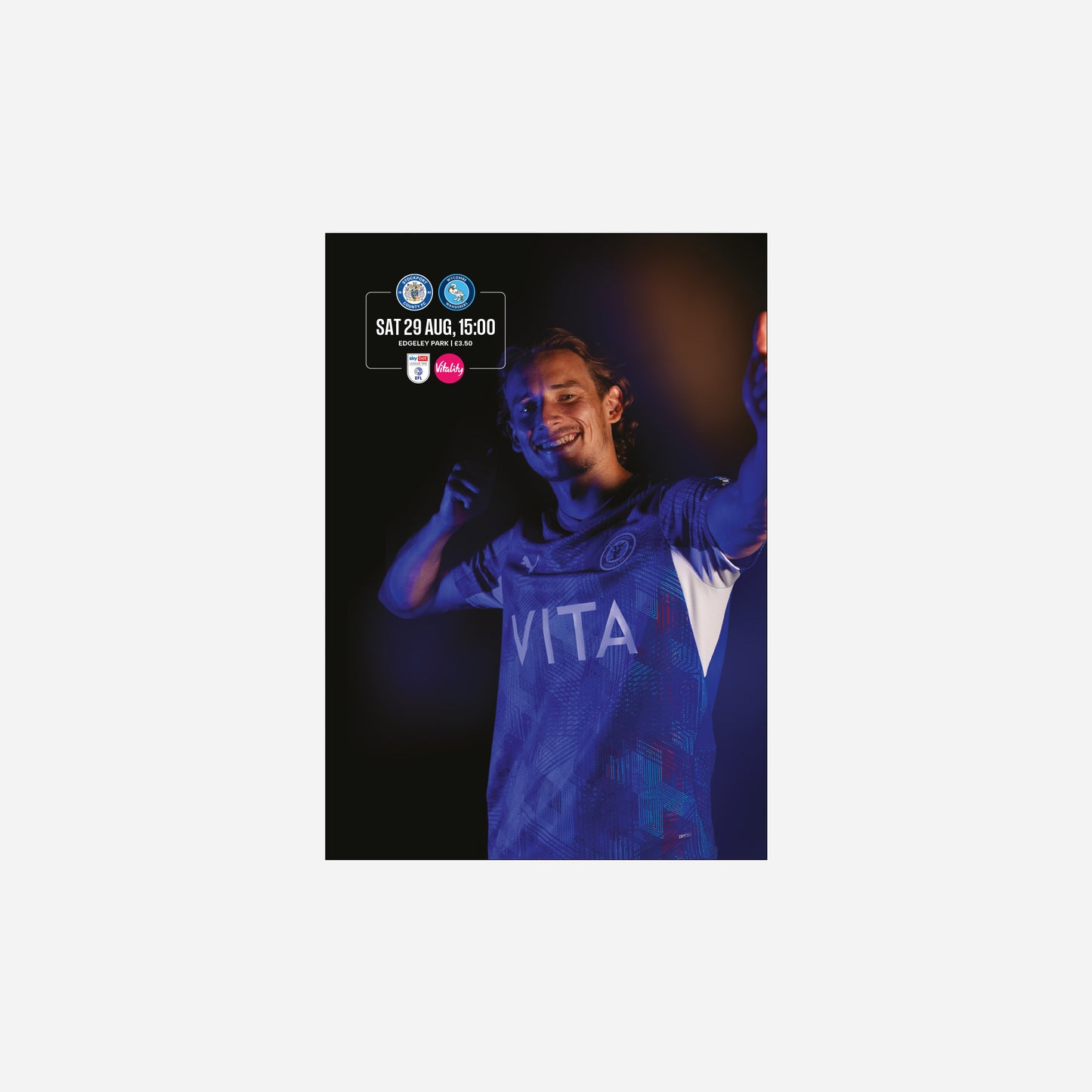 26/27 Stockport County Vs Wycombe Wanderers Official Programme