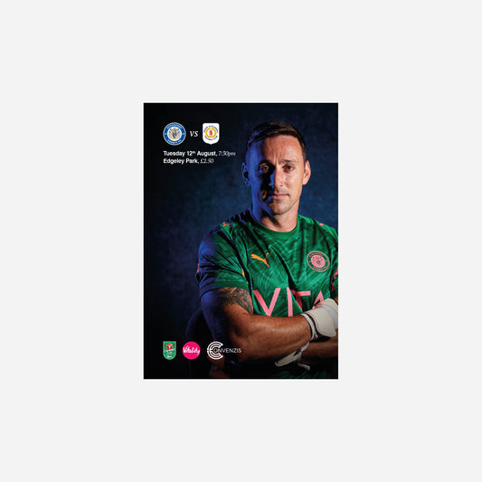 25/26 Stockport County VS Crewe Alexandra CARABAO Cup 1st Round Programme