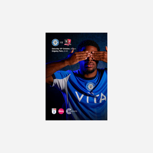 25/26 Stockport County Vs Exeter City Programme