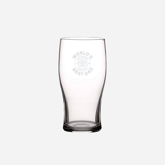 Stockport County World's Best Dad Pint Glass (Fathers Day)