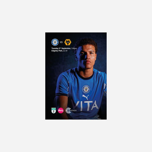 25/26 Stockport County vs Wolves U21's VERTU Trophy programme