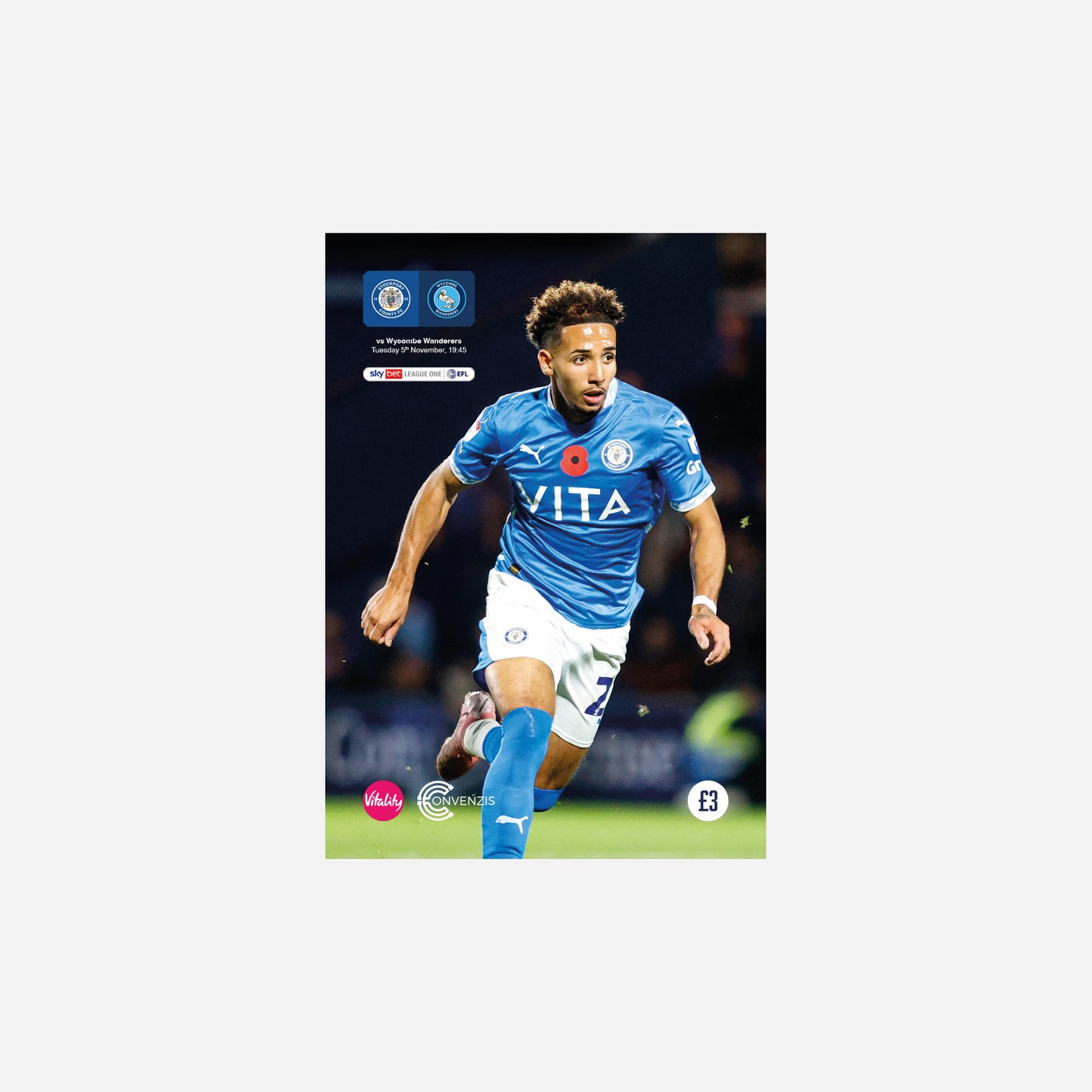 24/25 Stockport County vs Wycombe Wanderers Programme