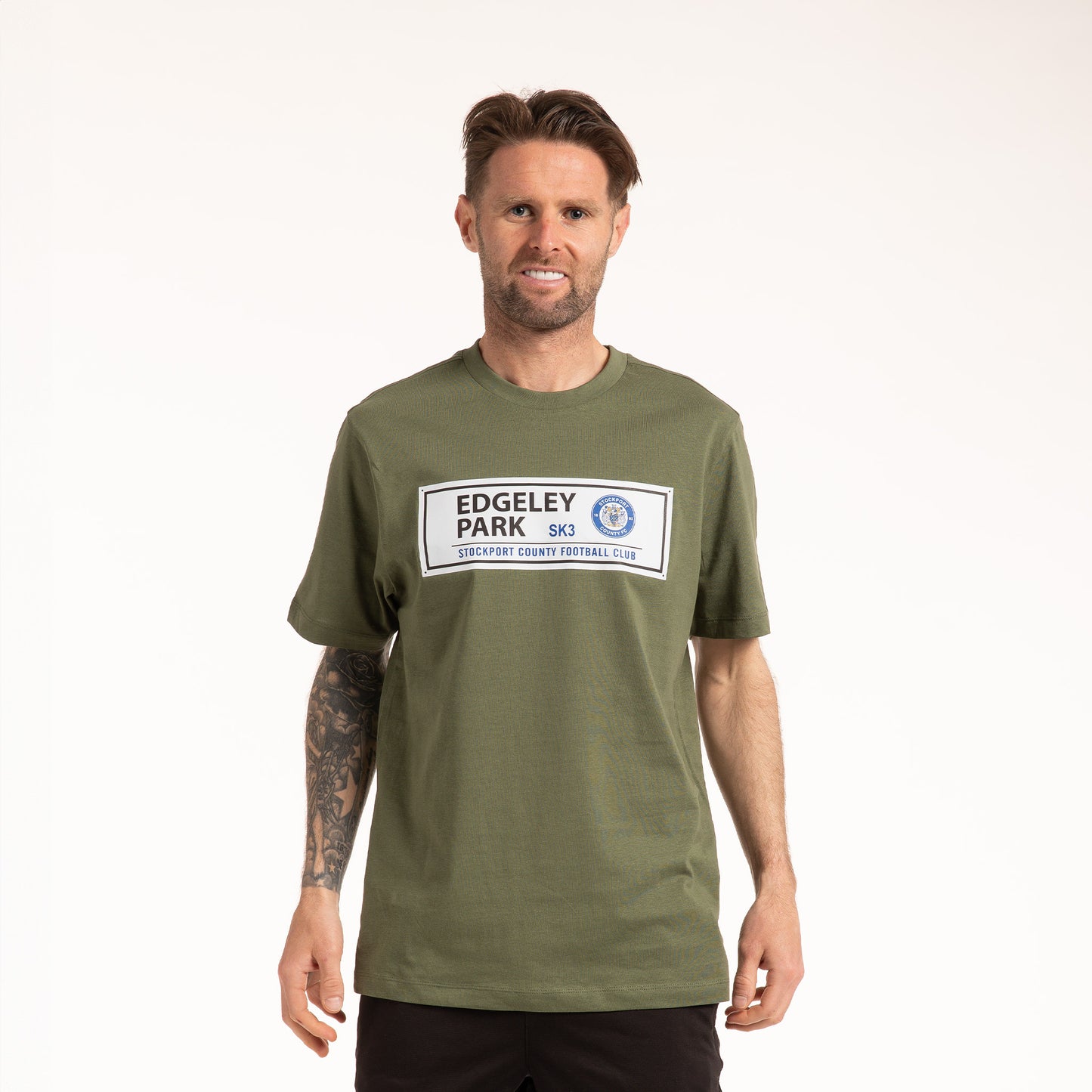 EDGELEY PARK STREET SIGN - STOCKPORT COUNTY FC Crew Neck S/sl Tee