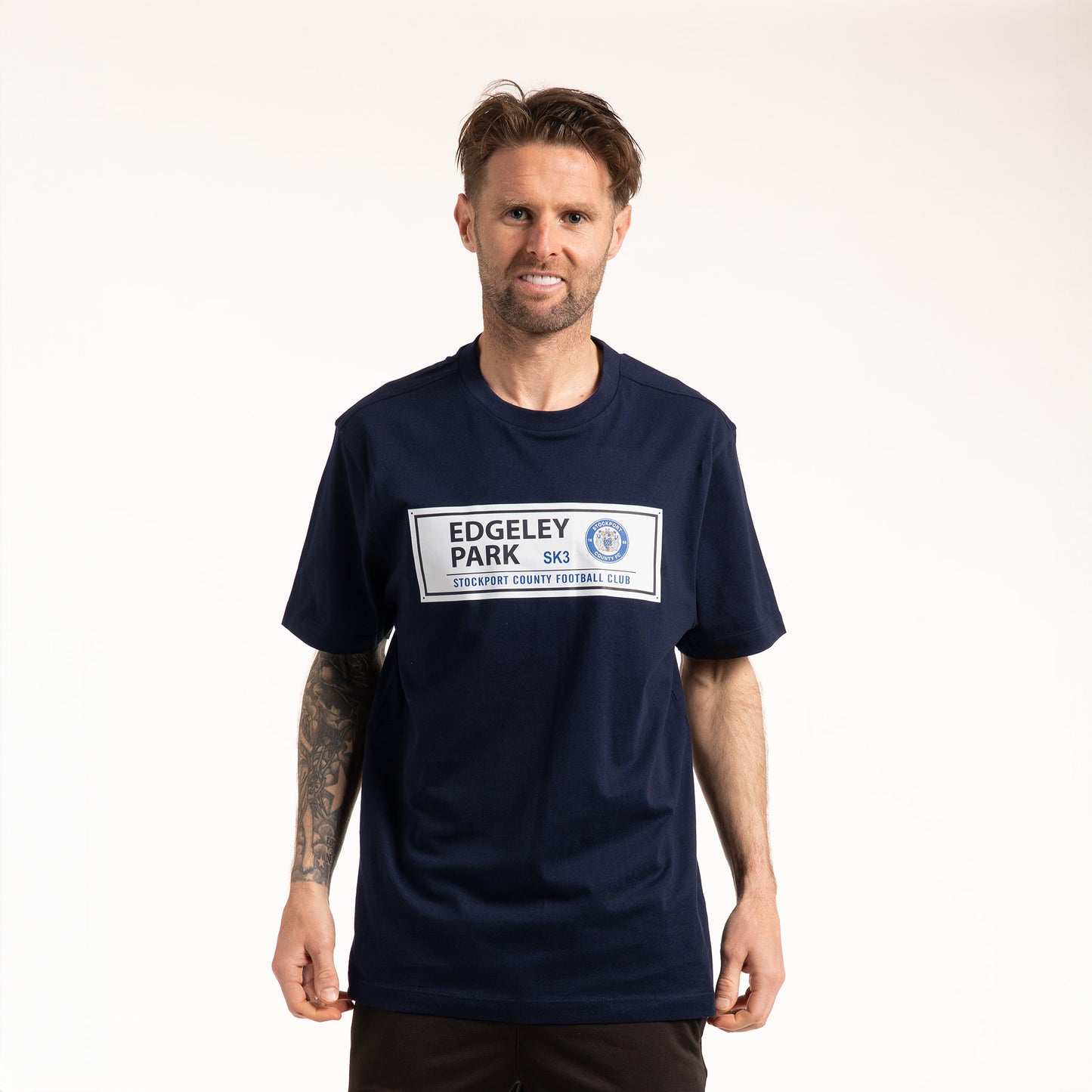 EDGELEY PARK STREET SIGN - STOCKPORT COUNTY FC Crew Neck S/sl Tee