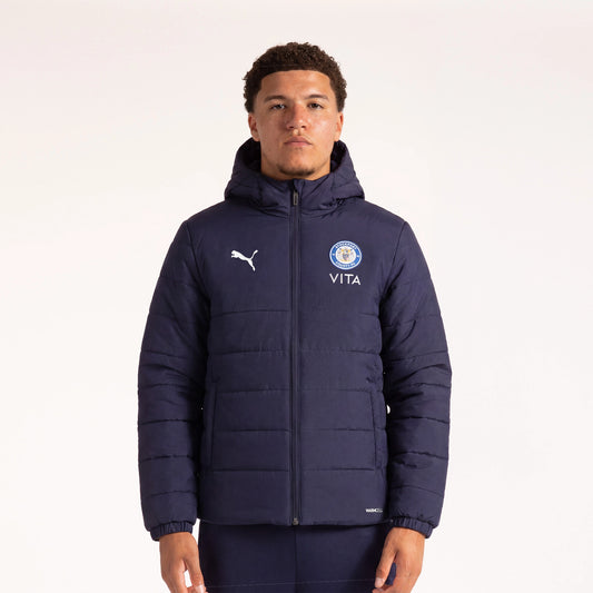 26/27 Pro Training Hooded Bubble Coat Navy