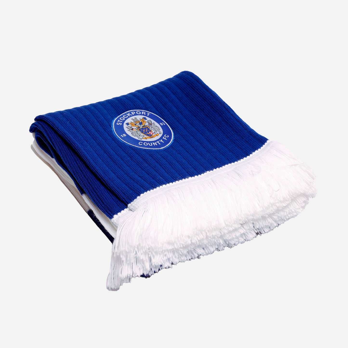 Blue & White Badge Scarf