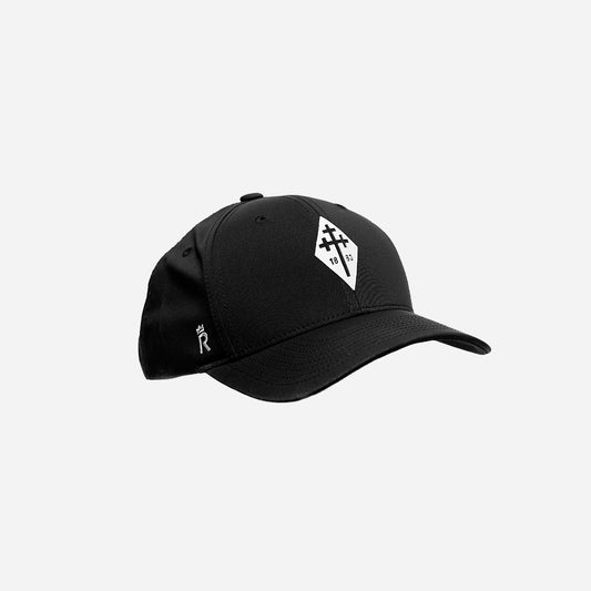 Stockport County x Rex Club Black Cap with Silicone Cross Crest