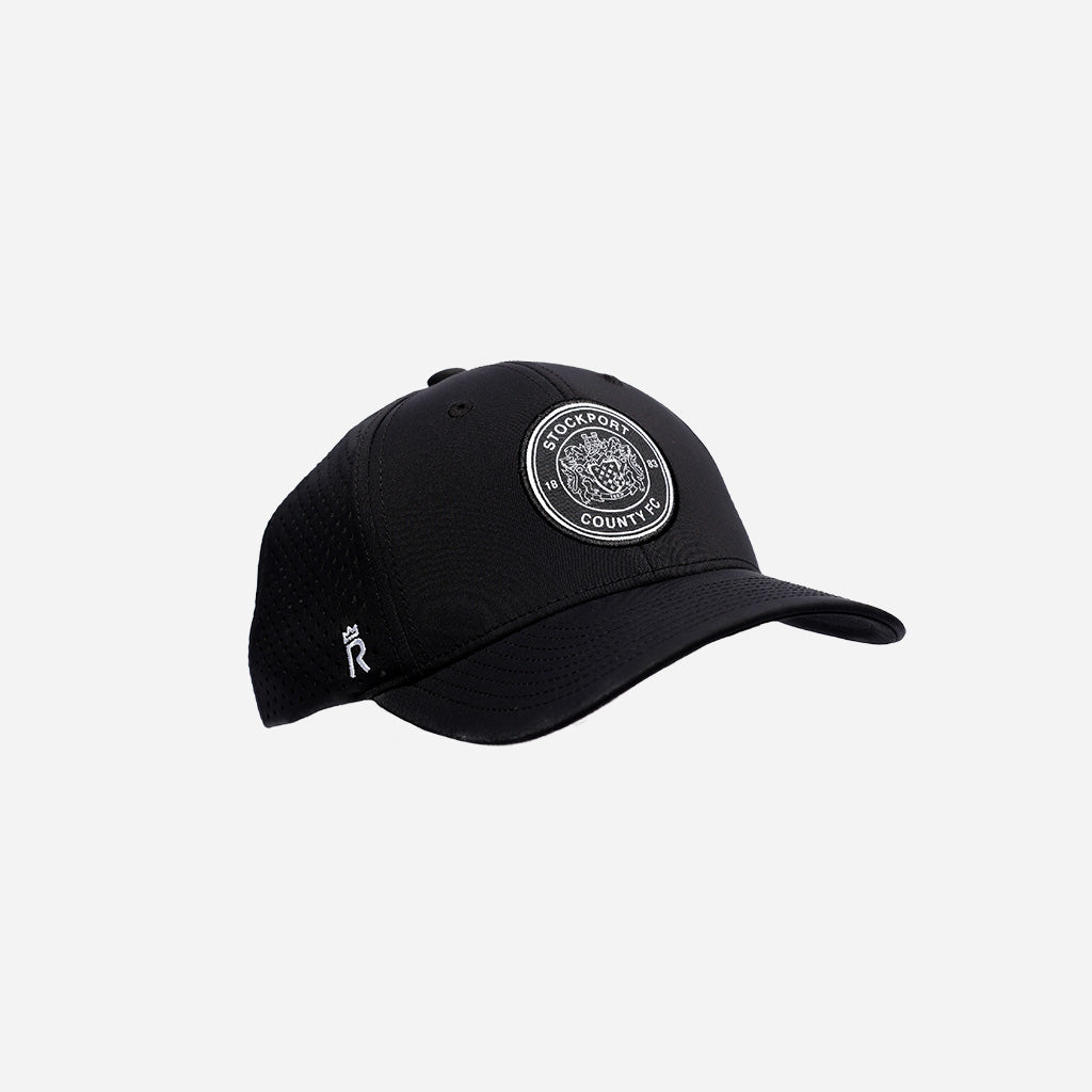Stockport County x Rex Club Black Crest Cap with Perforation Holes