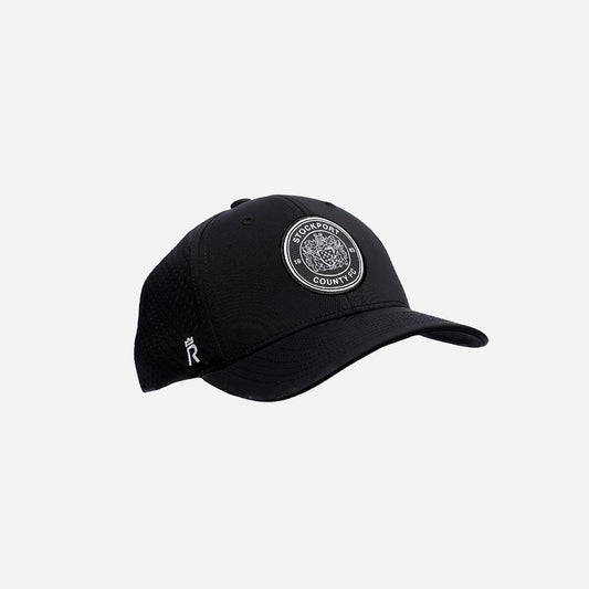 Stockport County x Rex Club Black Crest Cap with Perforation Holes