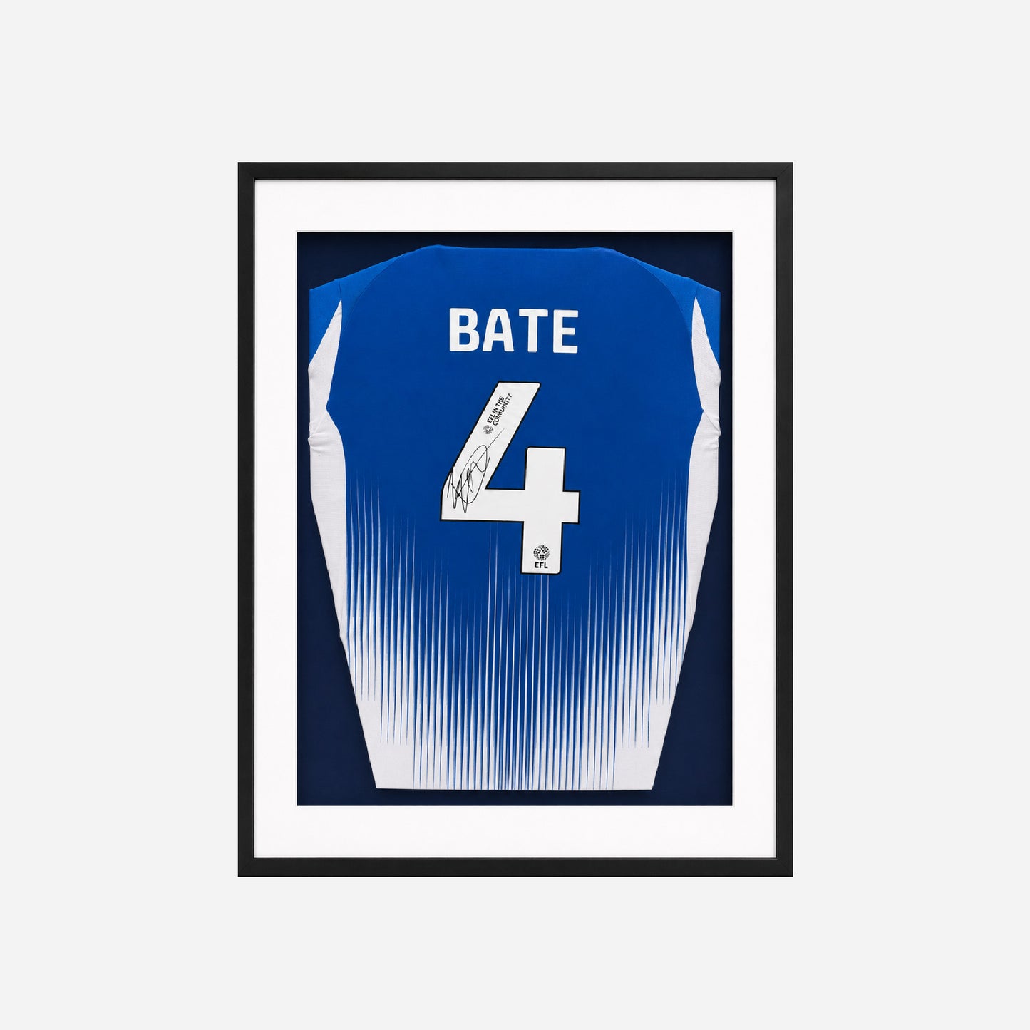 Framed Lewis Bate Signed Shirt