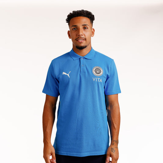 PUMA x COUNTY Crest Polo Shirt Royal Blue