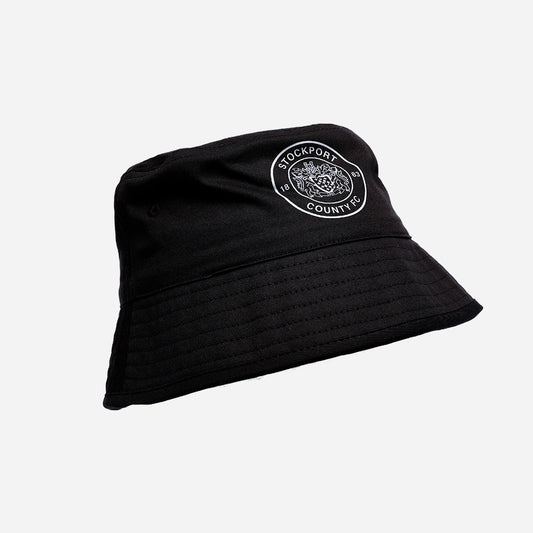 Stockport County Crest Bucket Hat (Black)