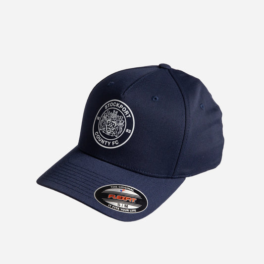 Stockport County Crest Cap (Flexi Fit) Navy