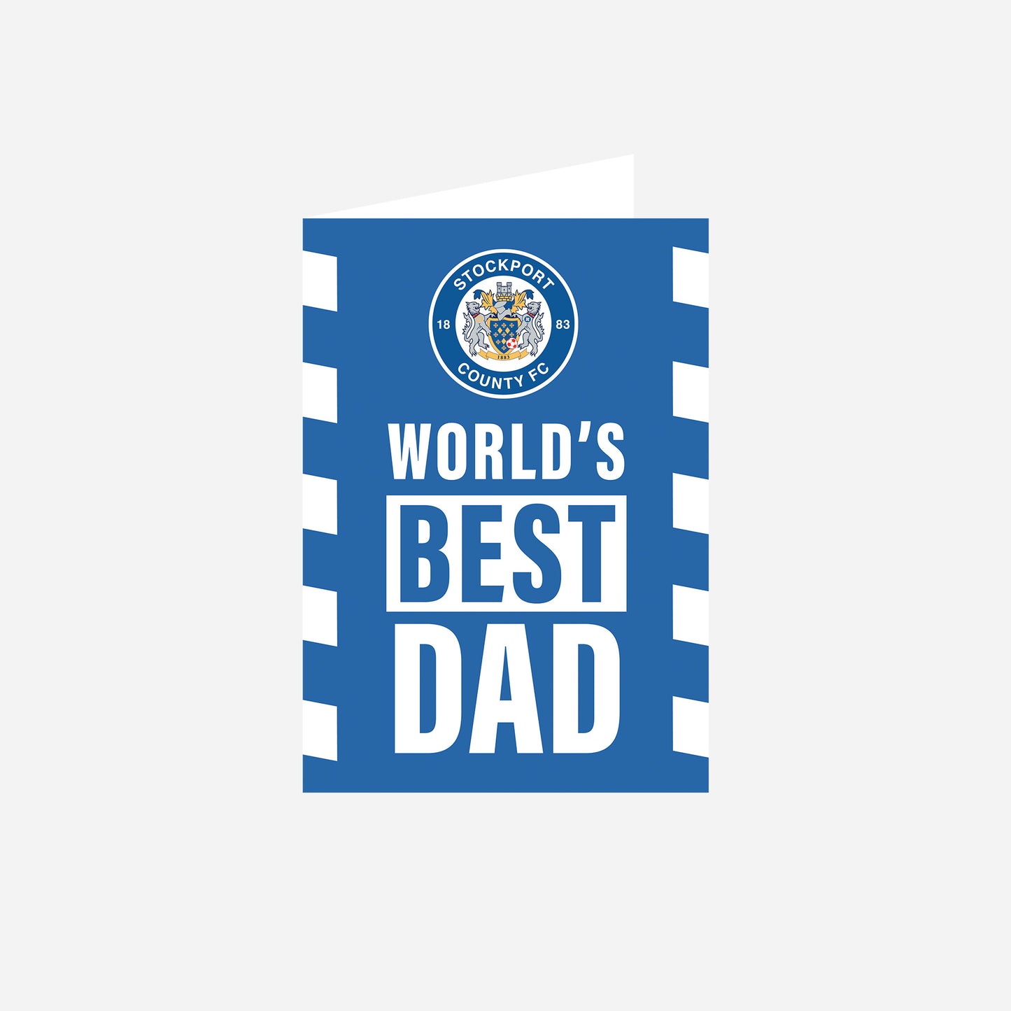 World's Best Dad Card (Fathers Day) x Stockport County Club Crest