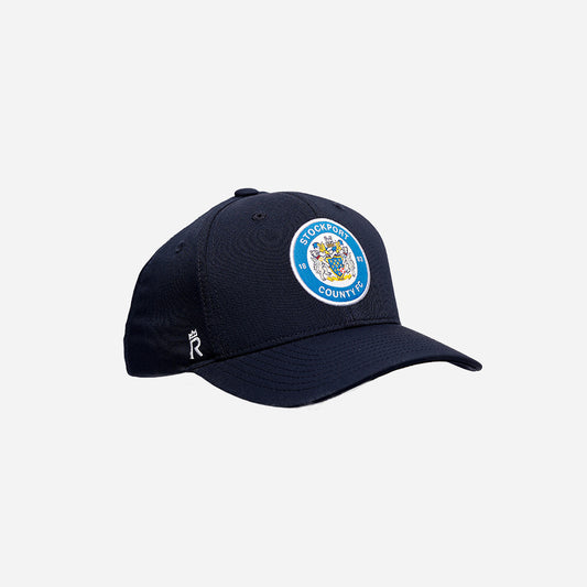 Stockport County x Rex Club Navy Crest Cap with Text On Reverse