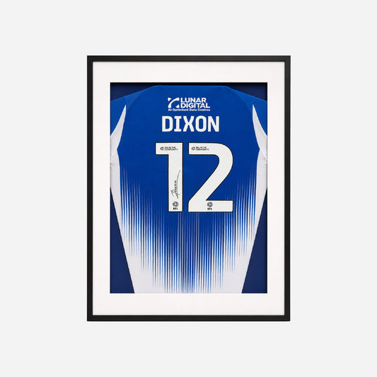 Framed Roman Dixon Signed Shirt