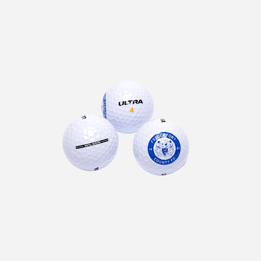 Stockport County FC Crest Golf Ball 3 Pack