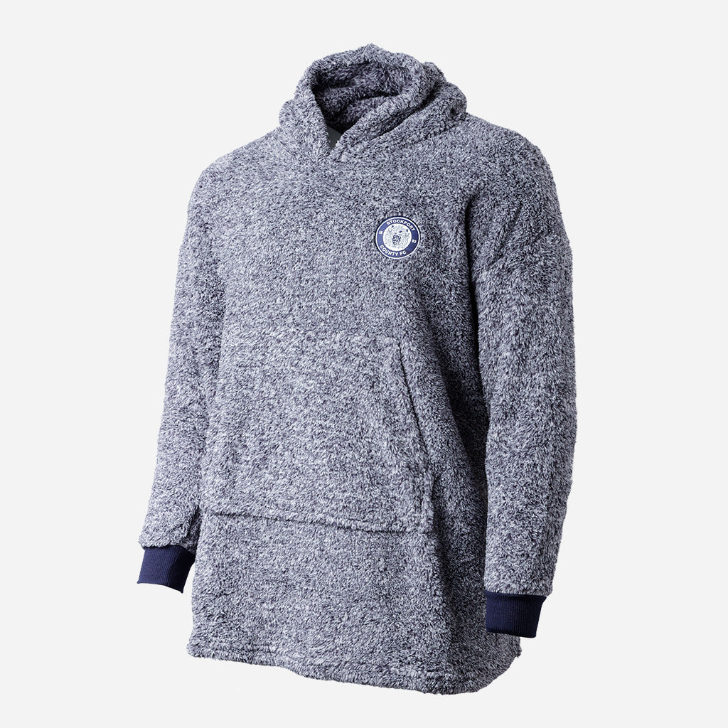 Stockport County Oversized Oodie Navy Marl One Size Juniors
