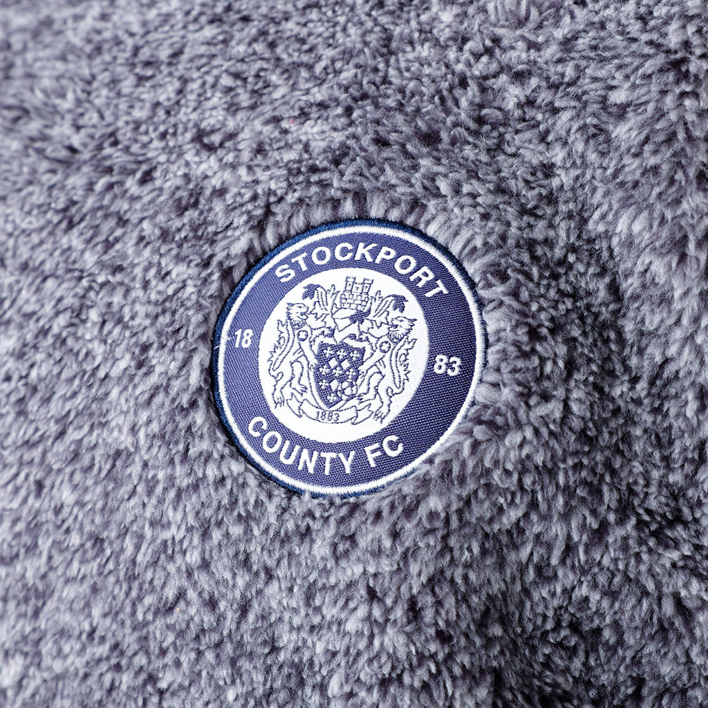 Stockport County Oversized Oodie Navy Marl One Size Juniors