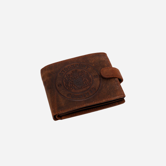 SCFC Brown Crest Leather Wallet