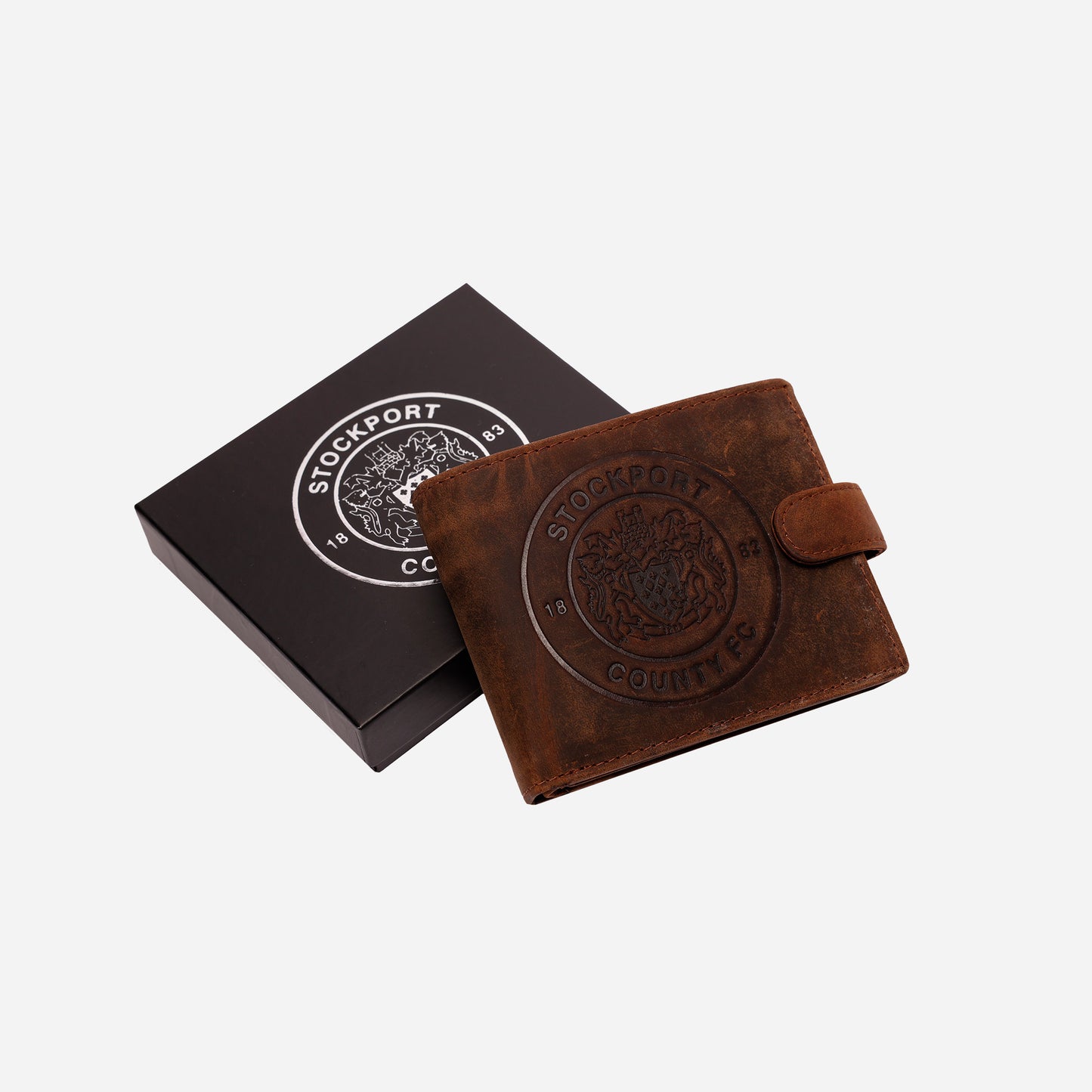 SCFC Brown Crest Leather Wallet