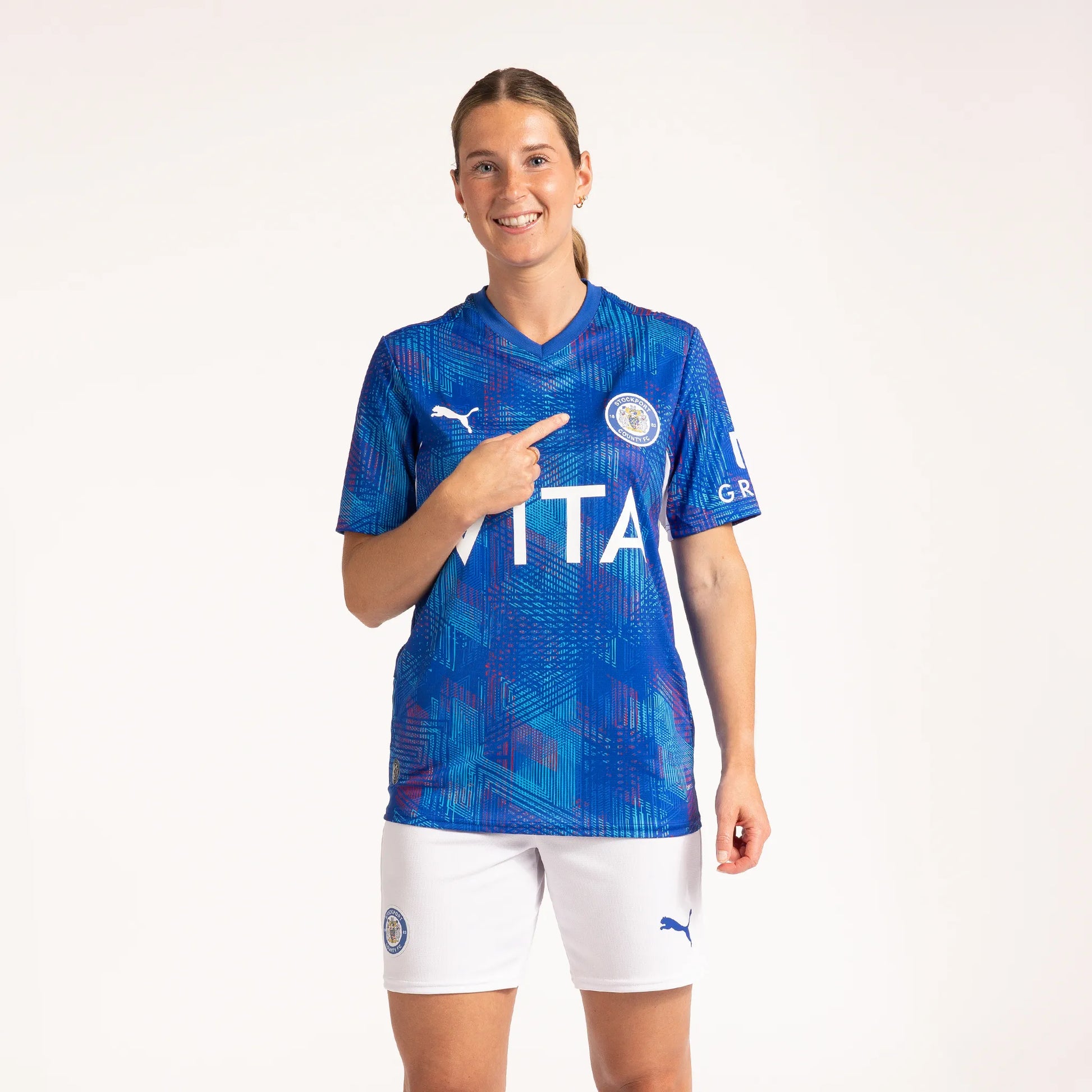 Stockport County 26/27 Home Shirt Ladies Front