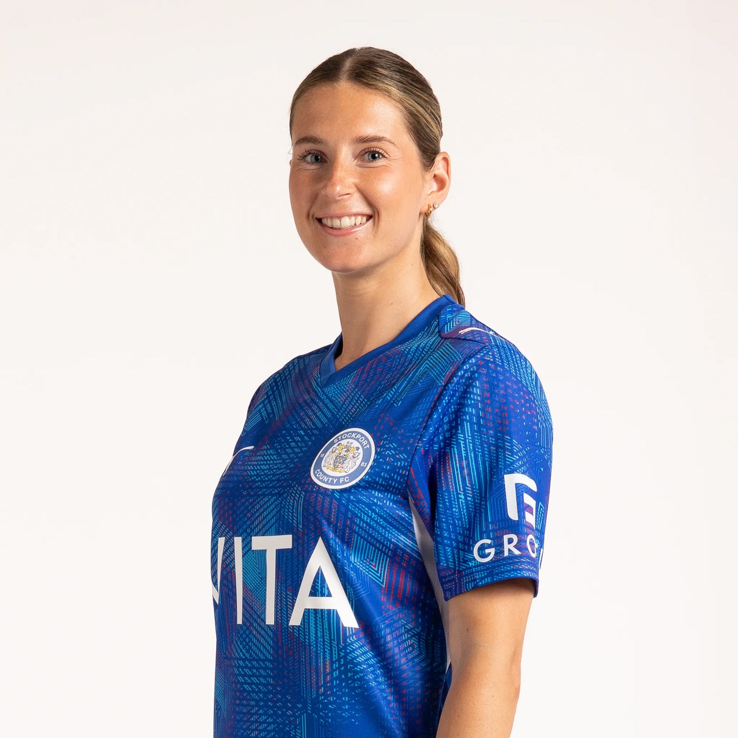 Stockport County 26/27 Home Shirt Ladies Side