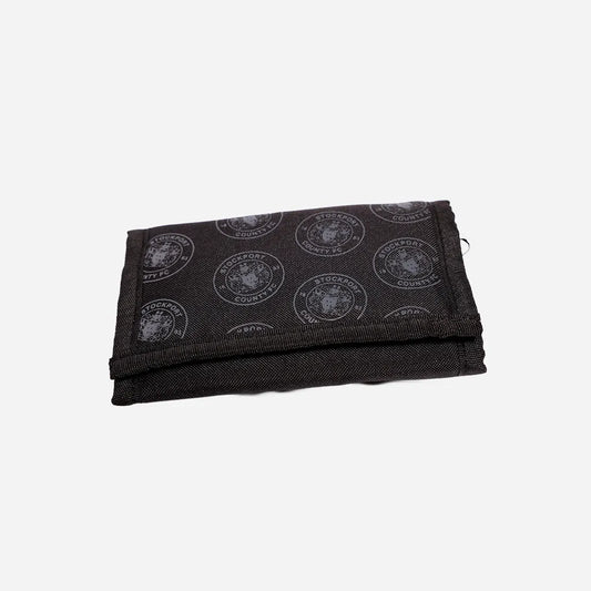 SCFC Crest All Over Print Velcro Wallet Black