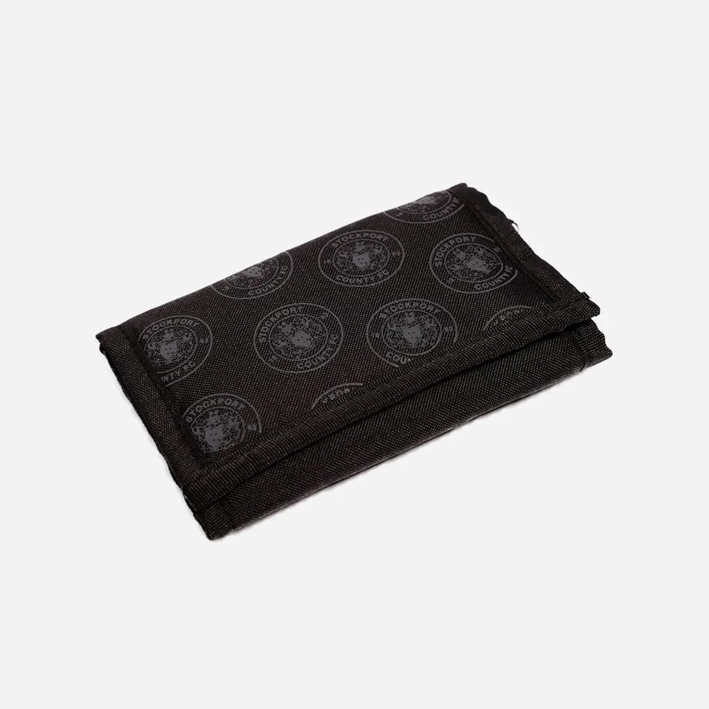 SCFC Crest All Over Print Velcro Wallet Black