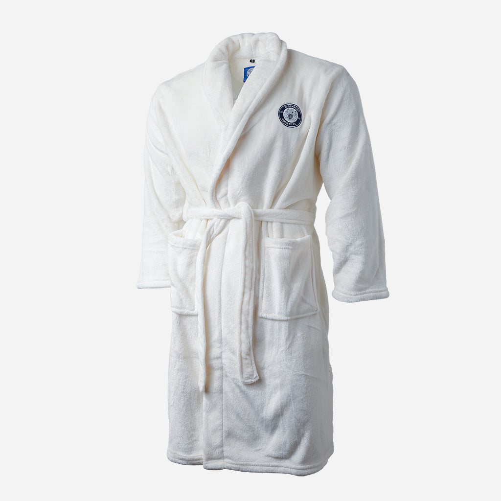 SCFC Crest Off White Dressing Gown Women's