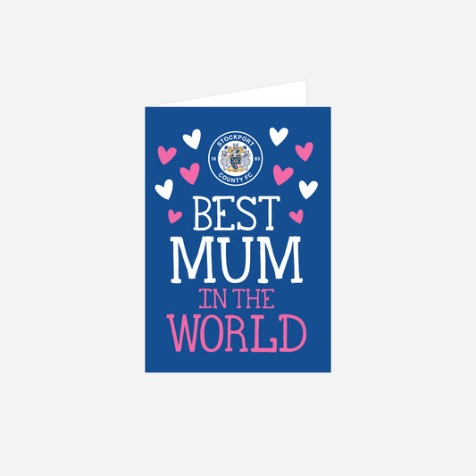 World's Best Mum Card x Stockport County Club Crest