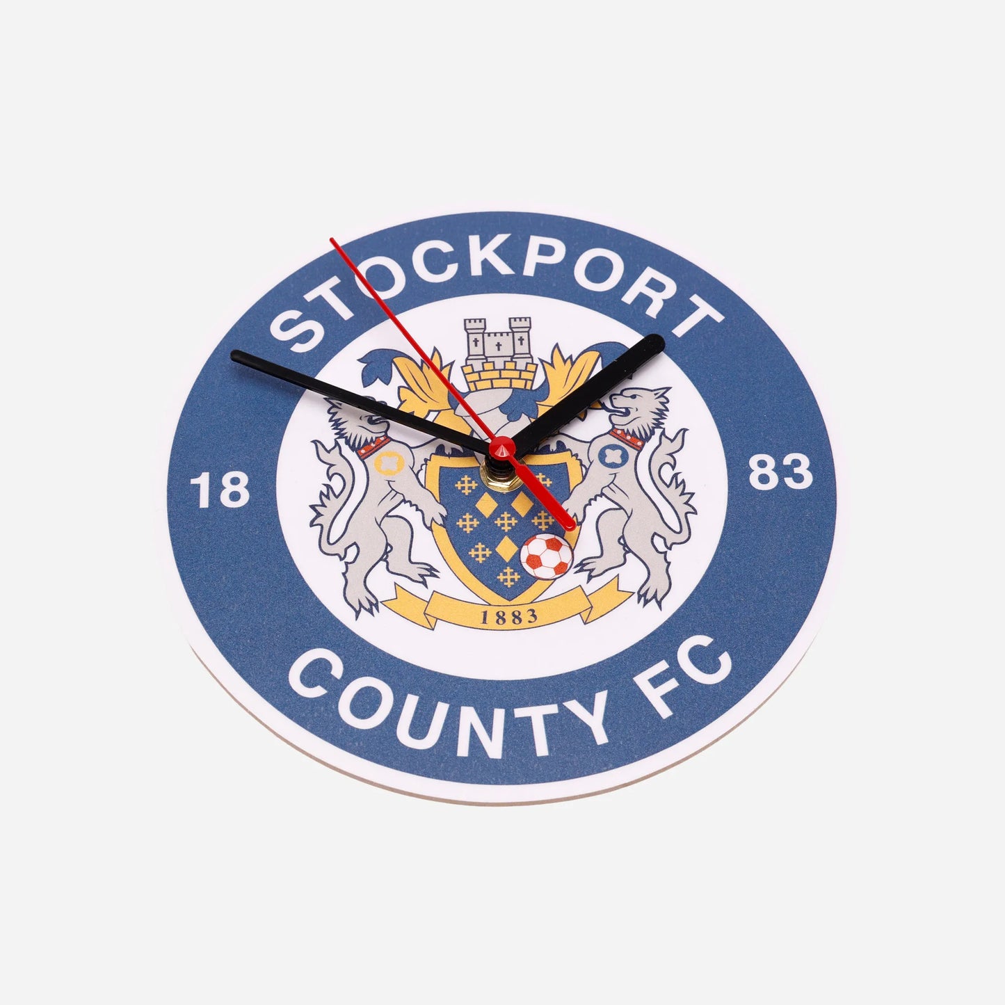 SCFC Wooden Crest Clock