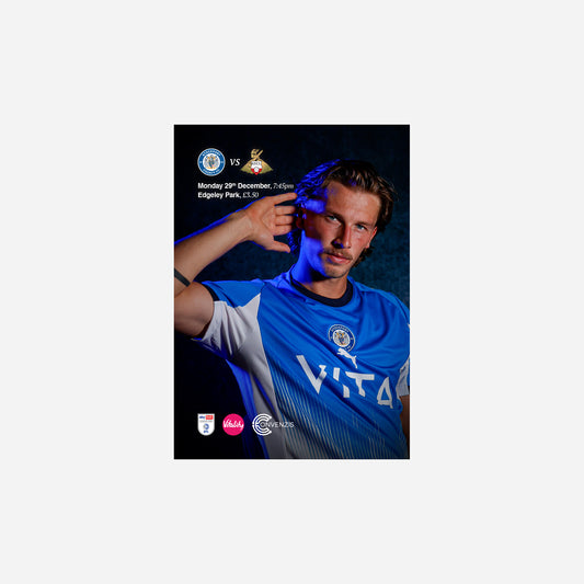 25/26 Stockport County Vs Doncaster Rovers Programme