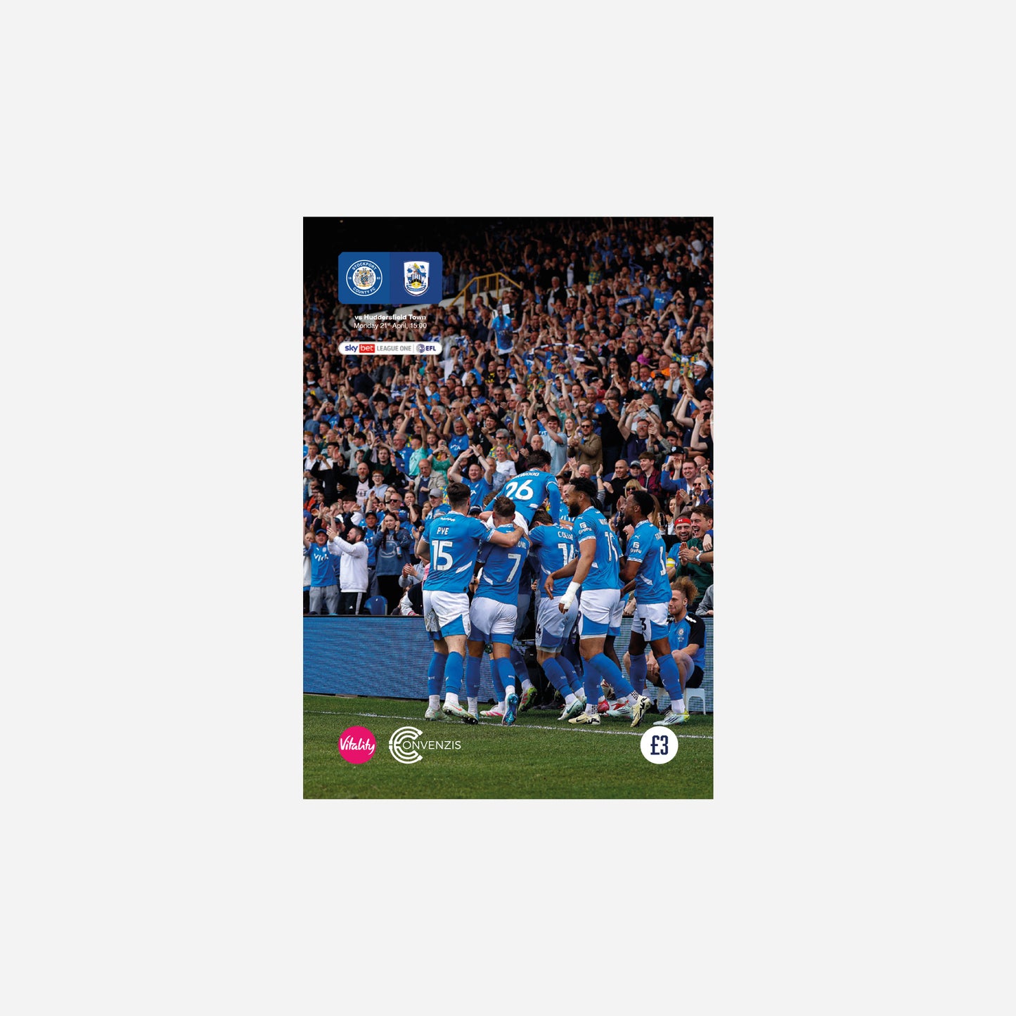 24/25 Stockport County vs Huddersfield Town Programme