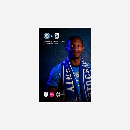25/26 Stockport County Vs Huddersfield Town Programme