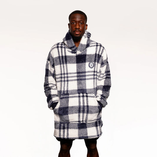 Stockport County Crest Checked Oversized Snuddie
