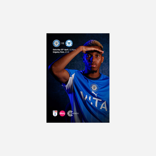 25/26 Stockport County Vs Peterborough United Programme