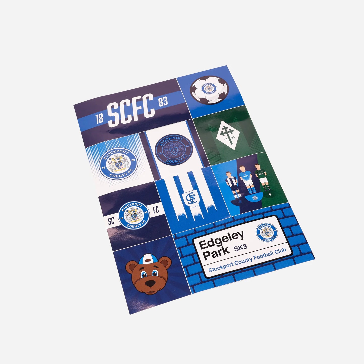 SCFC A4 Sticker Set