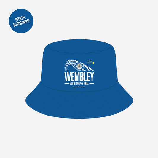 Stockport County "Vertu Trophy Final" Bucket Hat Royal Limited Edition