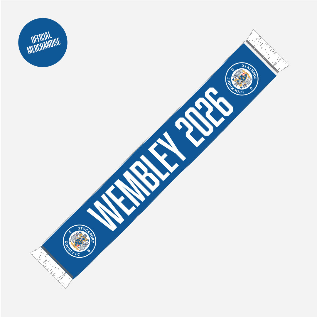 Stockport County "Wembley 2026" Scarf Fanwear Limited Edition