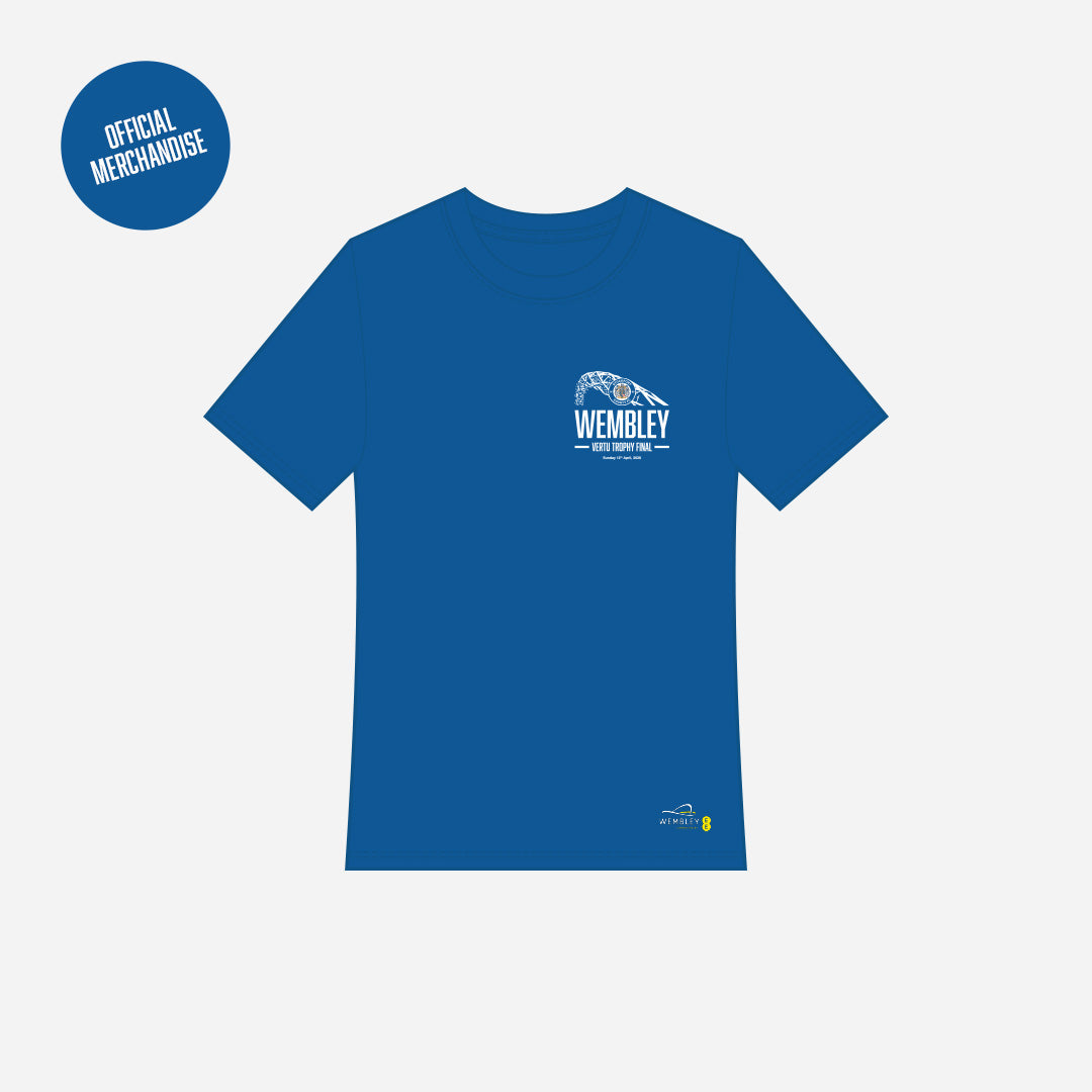 Stockport County "Vertu Final" Wembley Tee ANIMO ET FIDE 2026 LIMITED EDITION