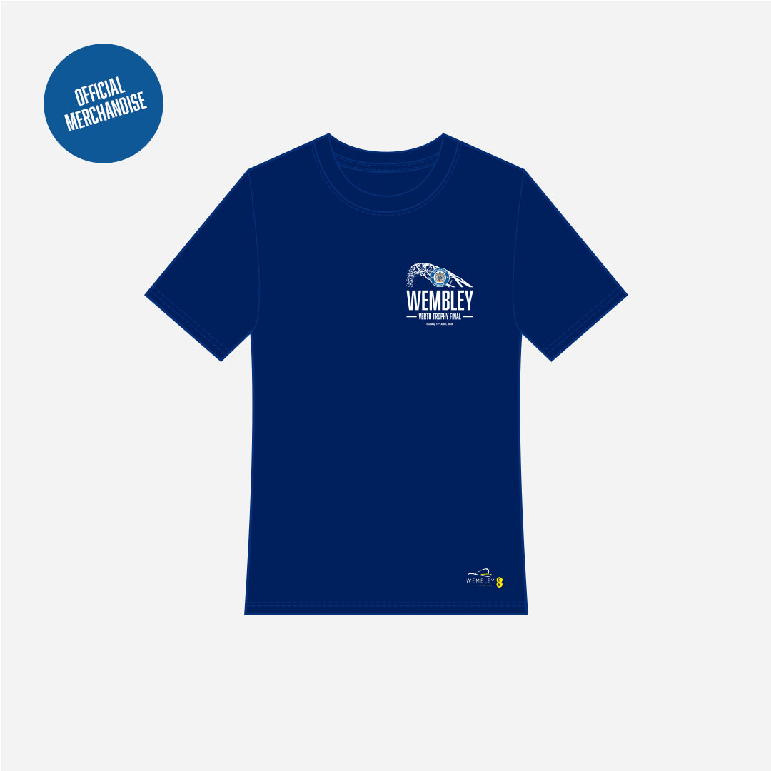 SCFC CREST Vertu Final Wembley Tee 'The Famous Stockport County' 2026